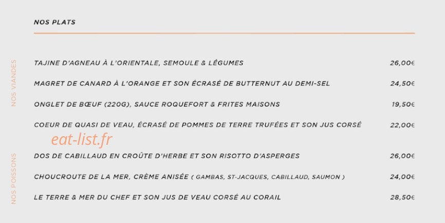 La Cassolette — carte page 2