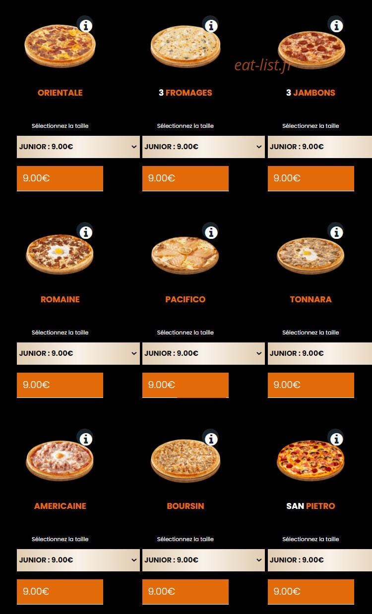 La Pizza — carte page 4