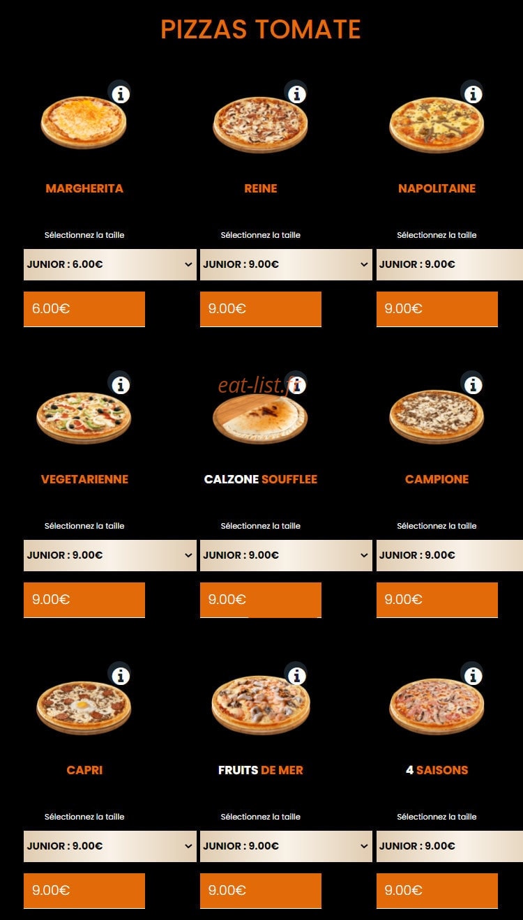 La Pizza — carte page 3