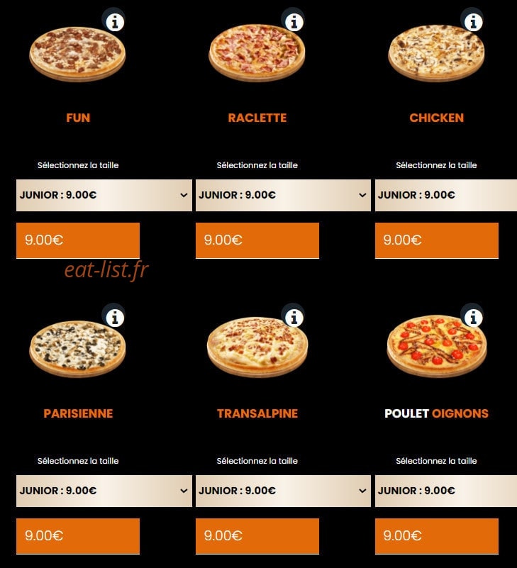 La Pizza — carte page 7