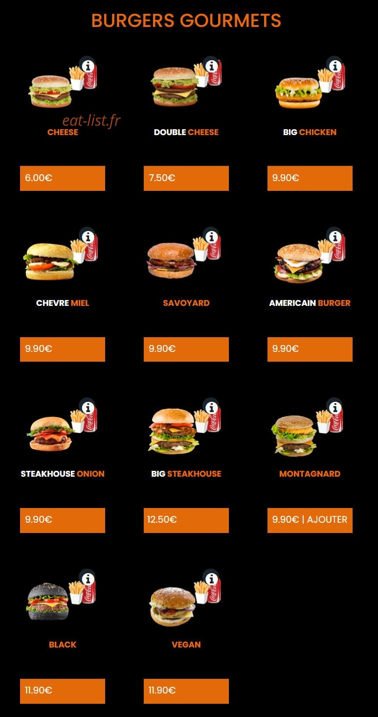 La Pizza — carte page 10