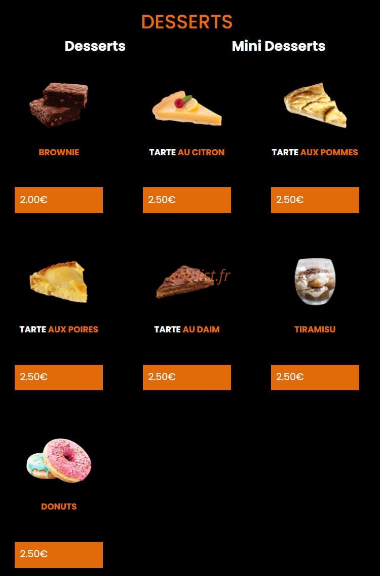 La Pizza — carte page 17
