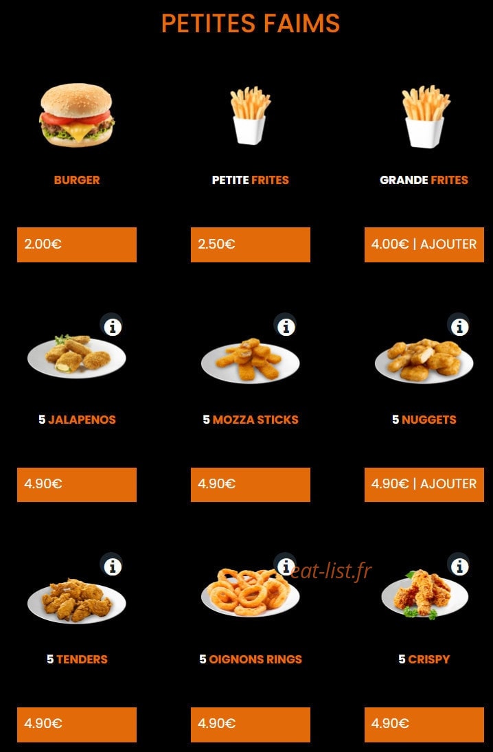 La Pizza — carte page 15