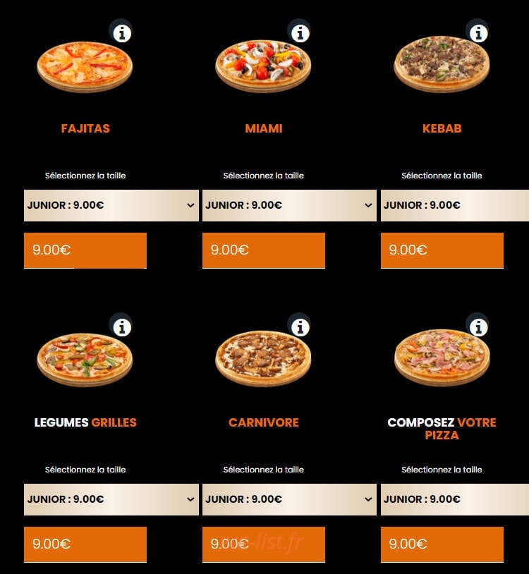 La Pizza — carte page 5