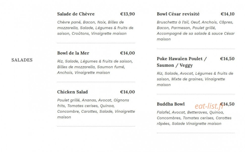 Le 212: Burger & Co — carte page 3