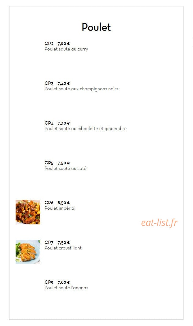 Les Trois Poules — carte page 7