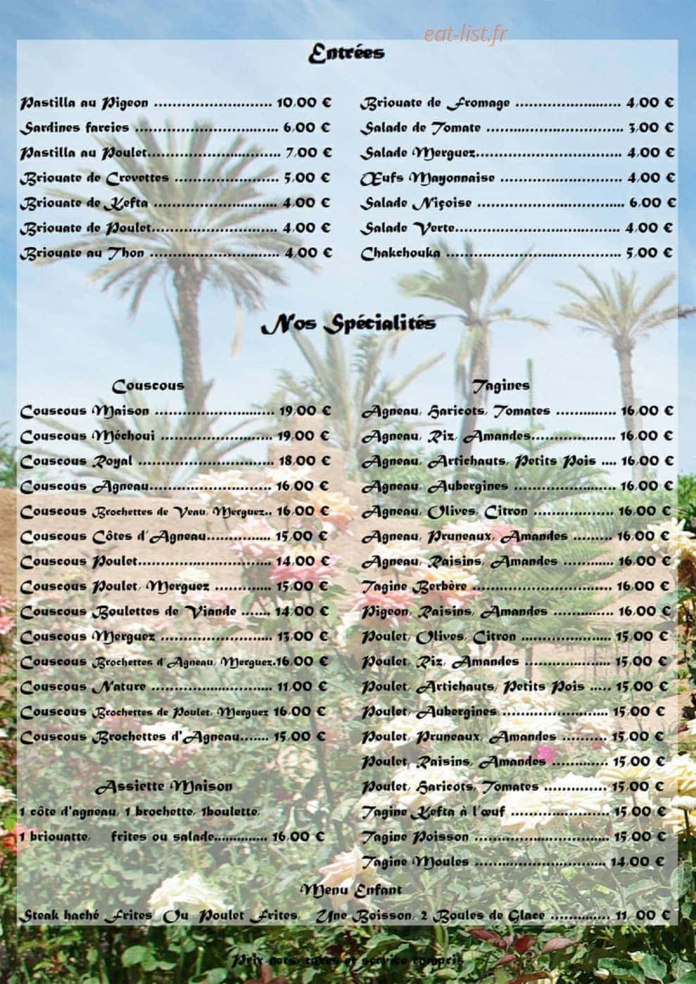 Marocco Palace — carte page 2