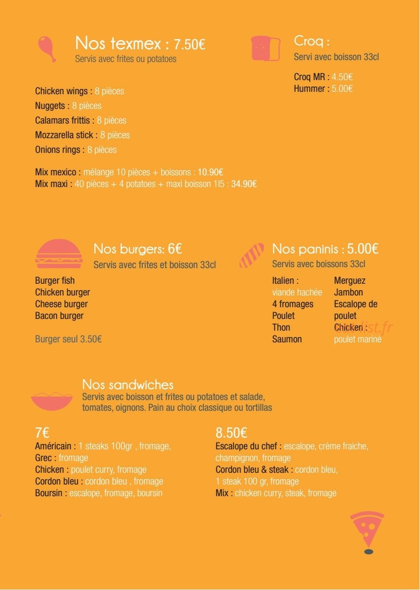 Milano Pizza — carte page 3