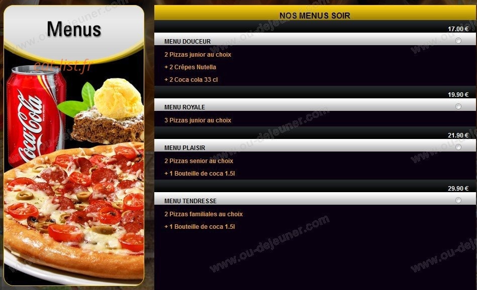 Pizza Ottimo — carte page 1