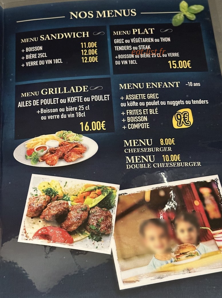 Restaurant Med — carte page 2