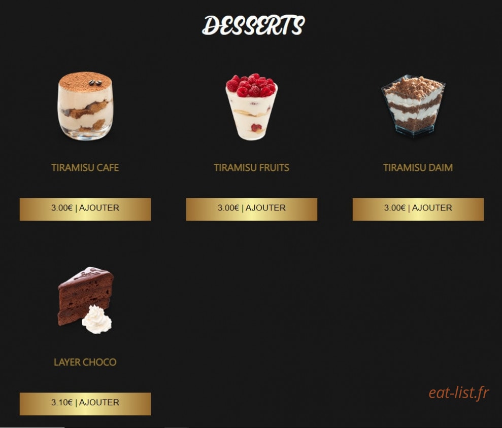 S&B Crepes — carte page 7