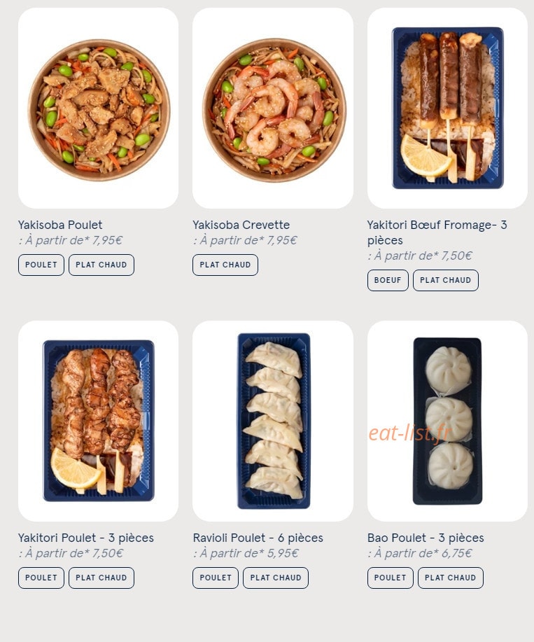 Carte et menu de Sushi Daily à Sainte Genevieve des Bois — Les recettes à réchauffer