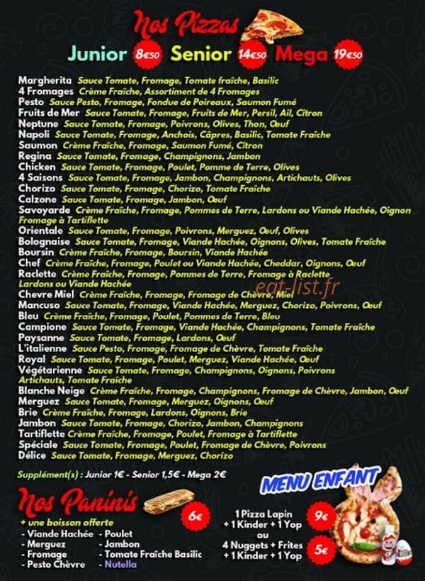 Les Saveurs De Naples — carte page 2