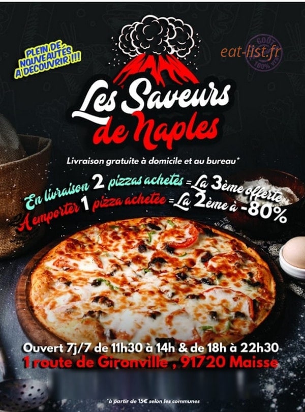 Les Saveurs De Naples — carte page 1