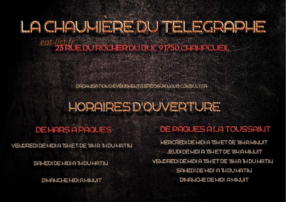 La Chaumière Du Télégraphe — carte page 10