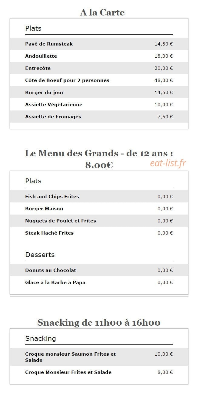 O Comptoirs des Saisons — carte page 2