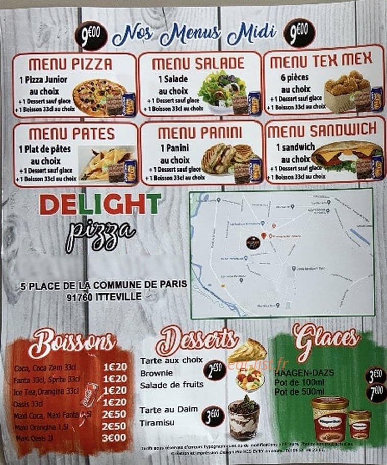 Delight Pizza — carte page 4