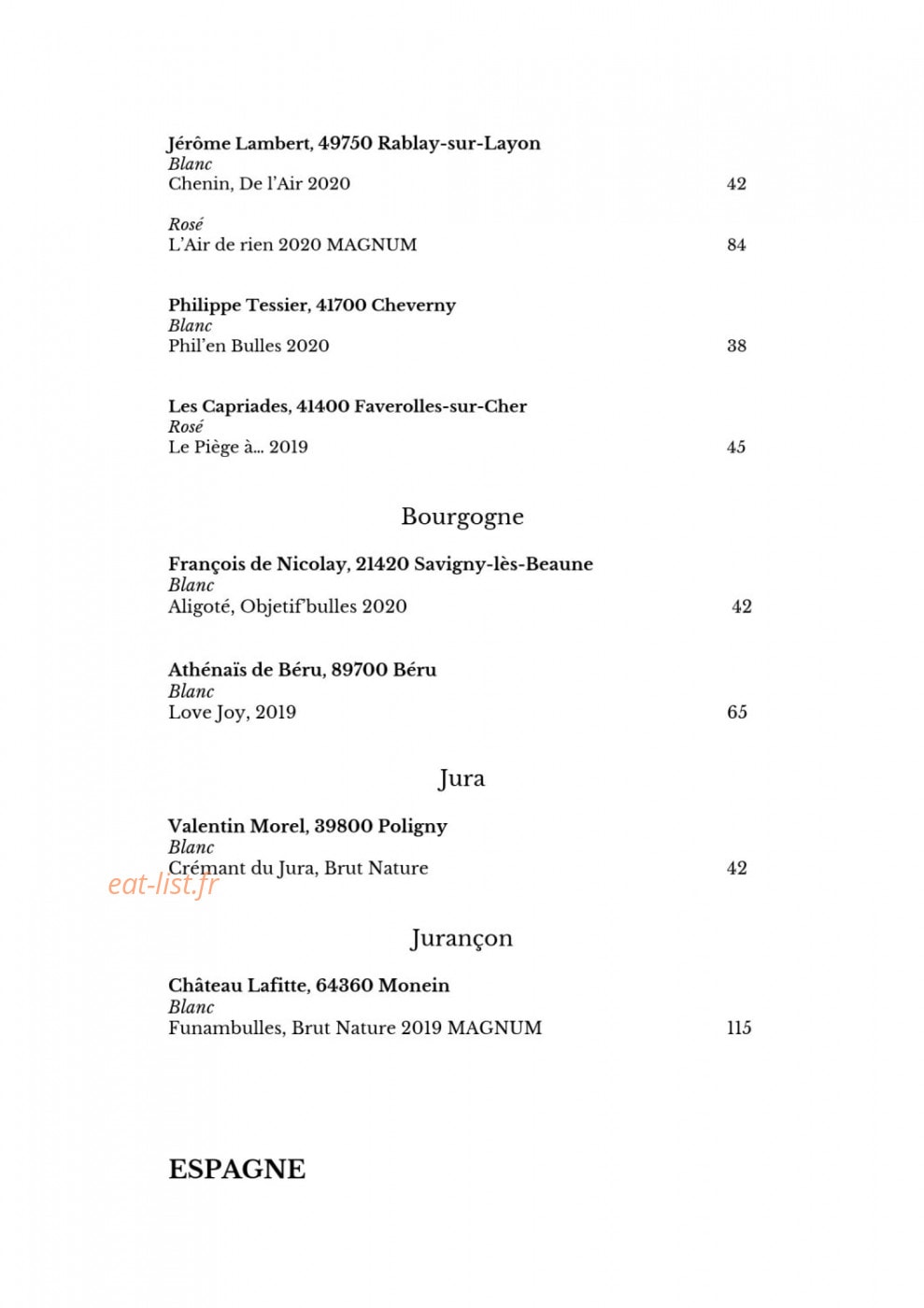 Le Doyenné — carte page 6