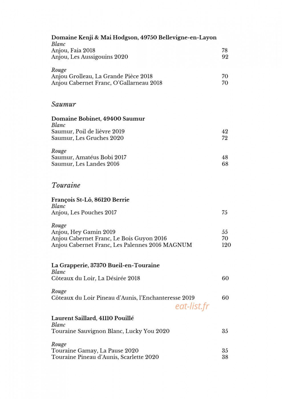 Le Doyenné — carte page 10