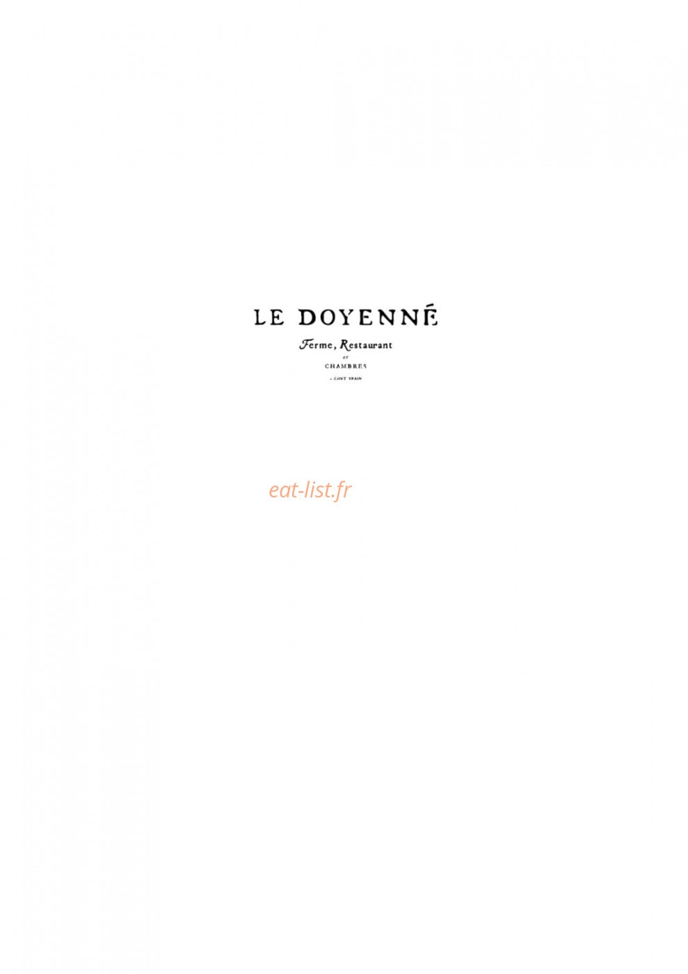 Le Doyenné — carte page 2