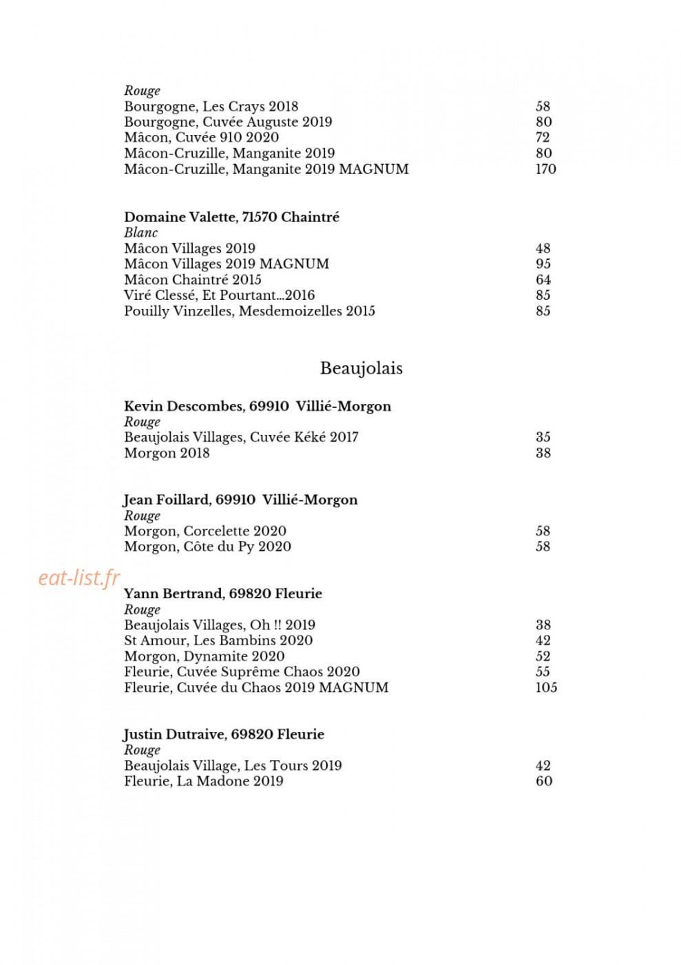 Le Doyenné — carte page 15