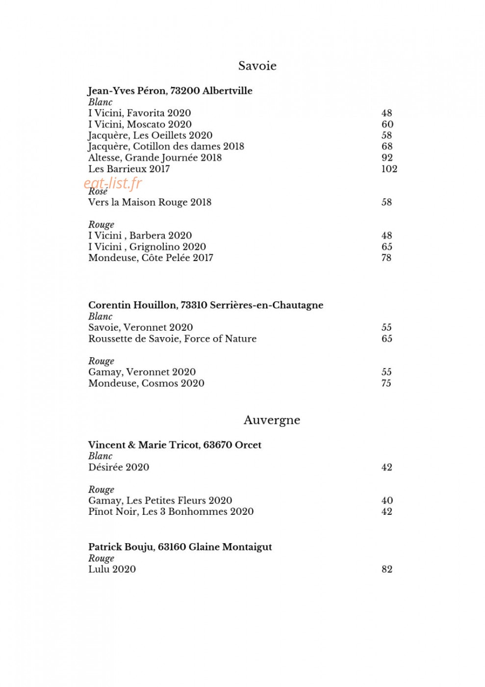 Le Doyenné — carte page 18