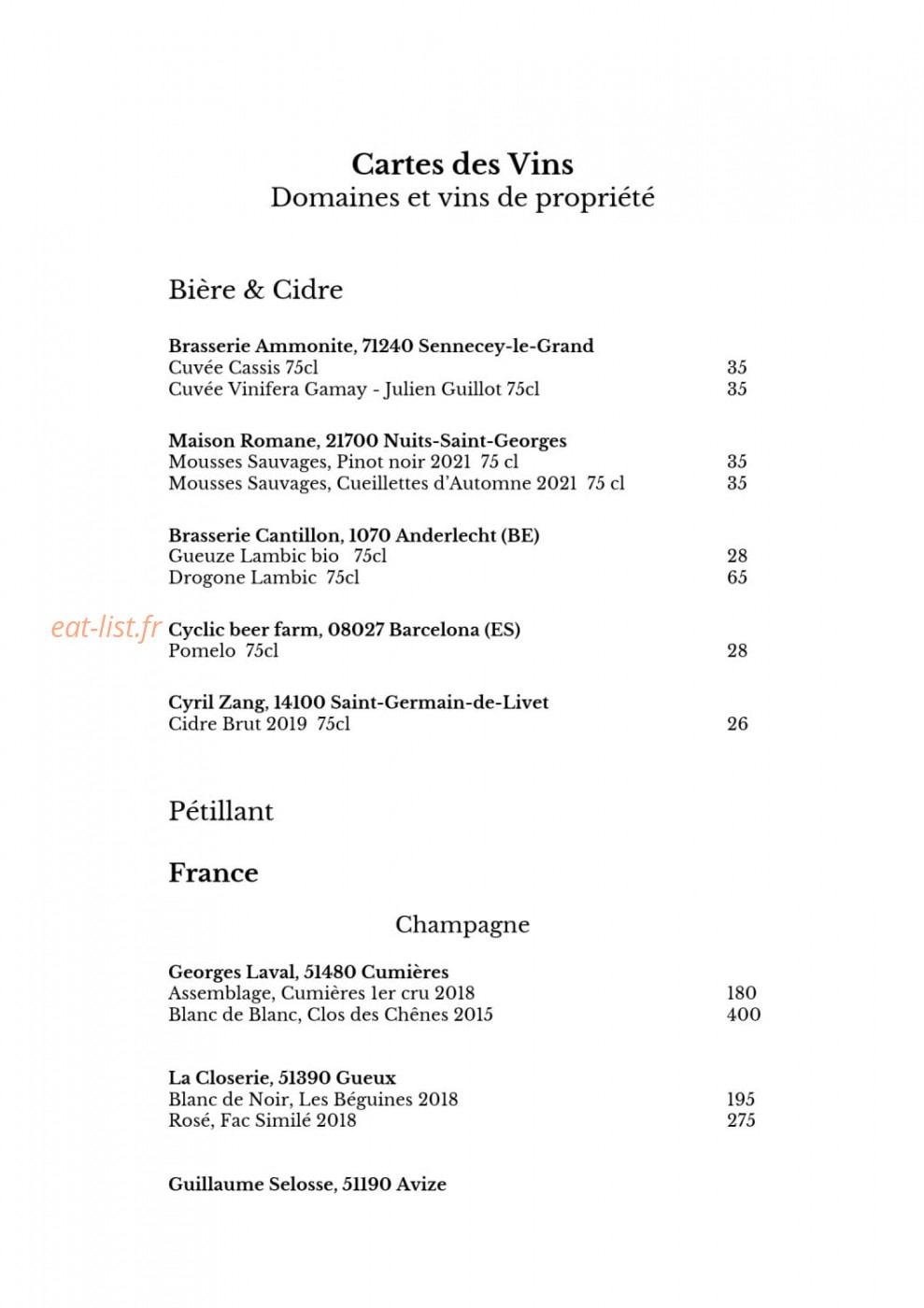 Le Doyenné — carte page 3