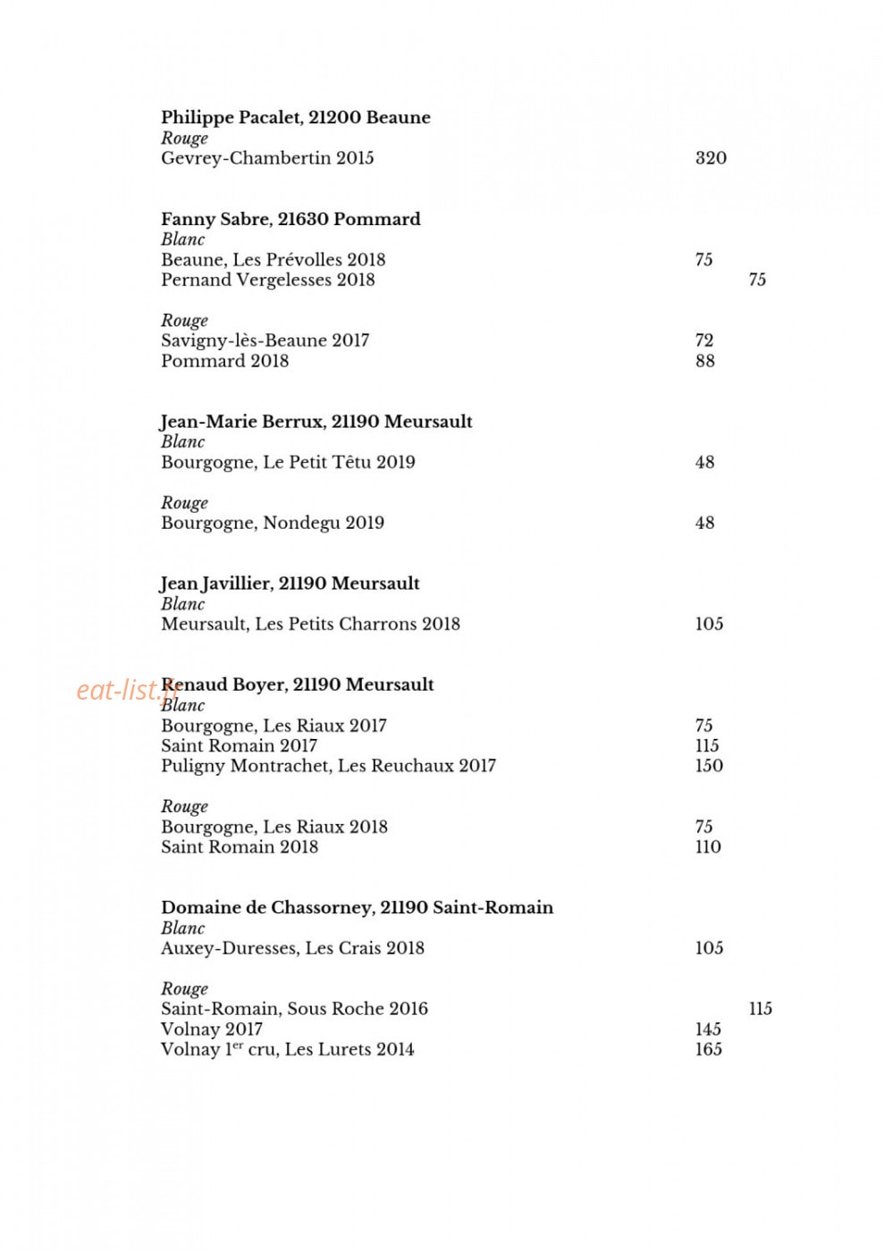 Le Doyenné — carte page 13