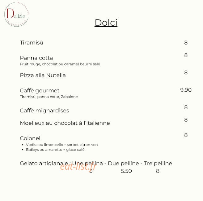 Delizia — carte page 5