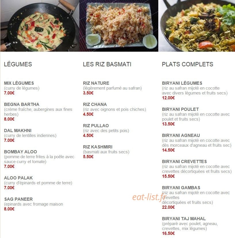 Le Taj Mahal — carte page 3