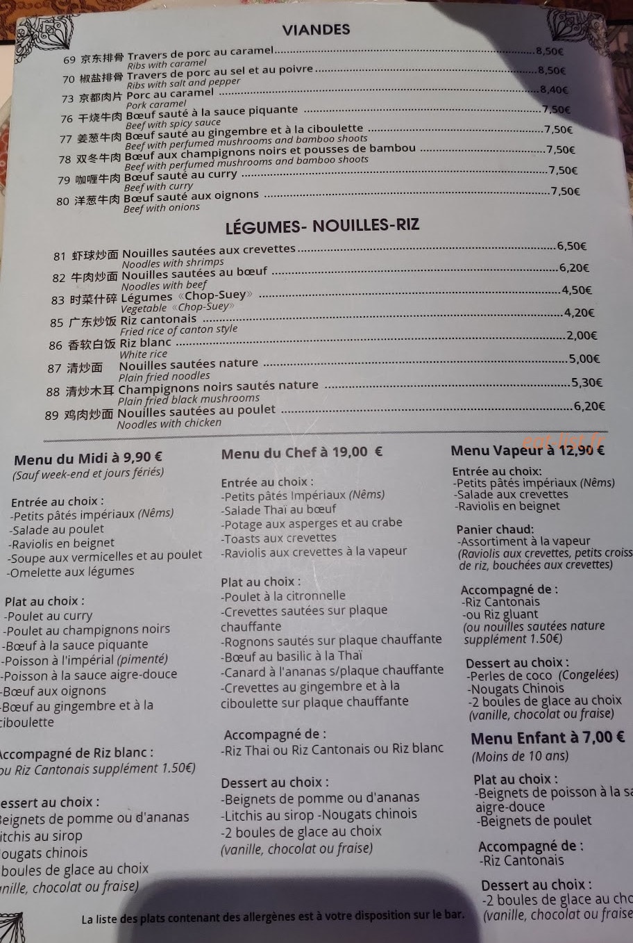 Le Dauphin — carte page 7
