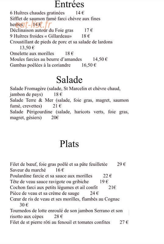 Le Grand Pacha — carte page 1