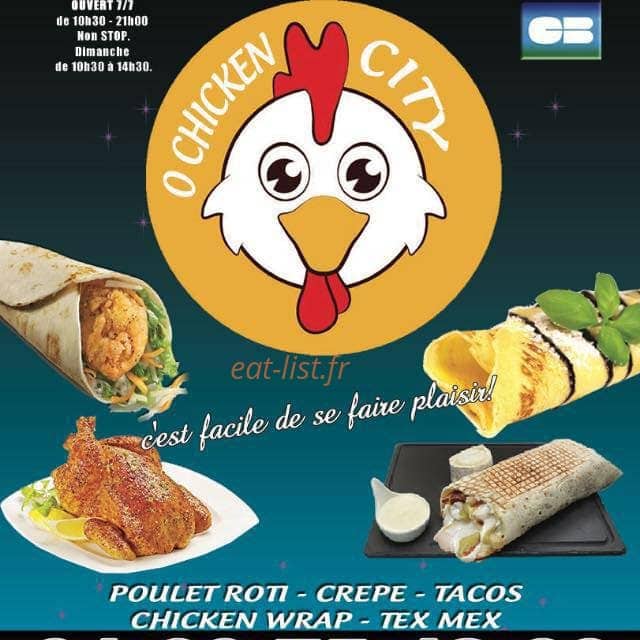 O chicken city — carte page 1