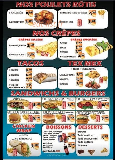 O chicken city — carte page 2