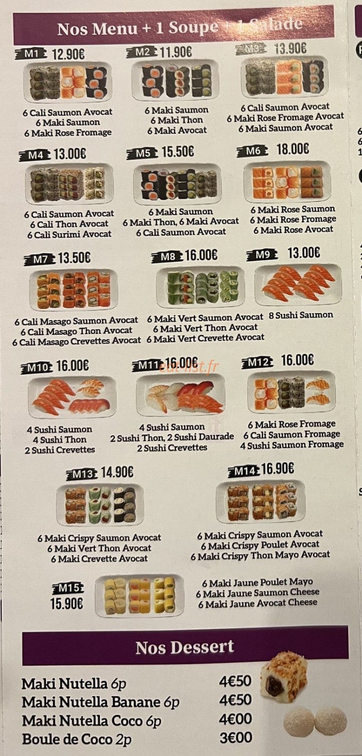 Sushi Sakura — carte page 8