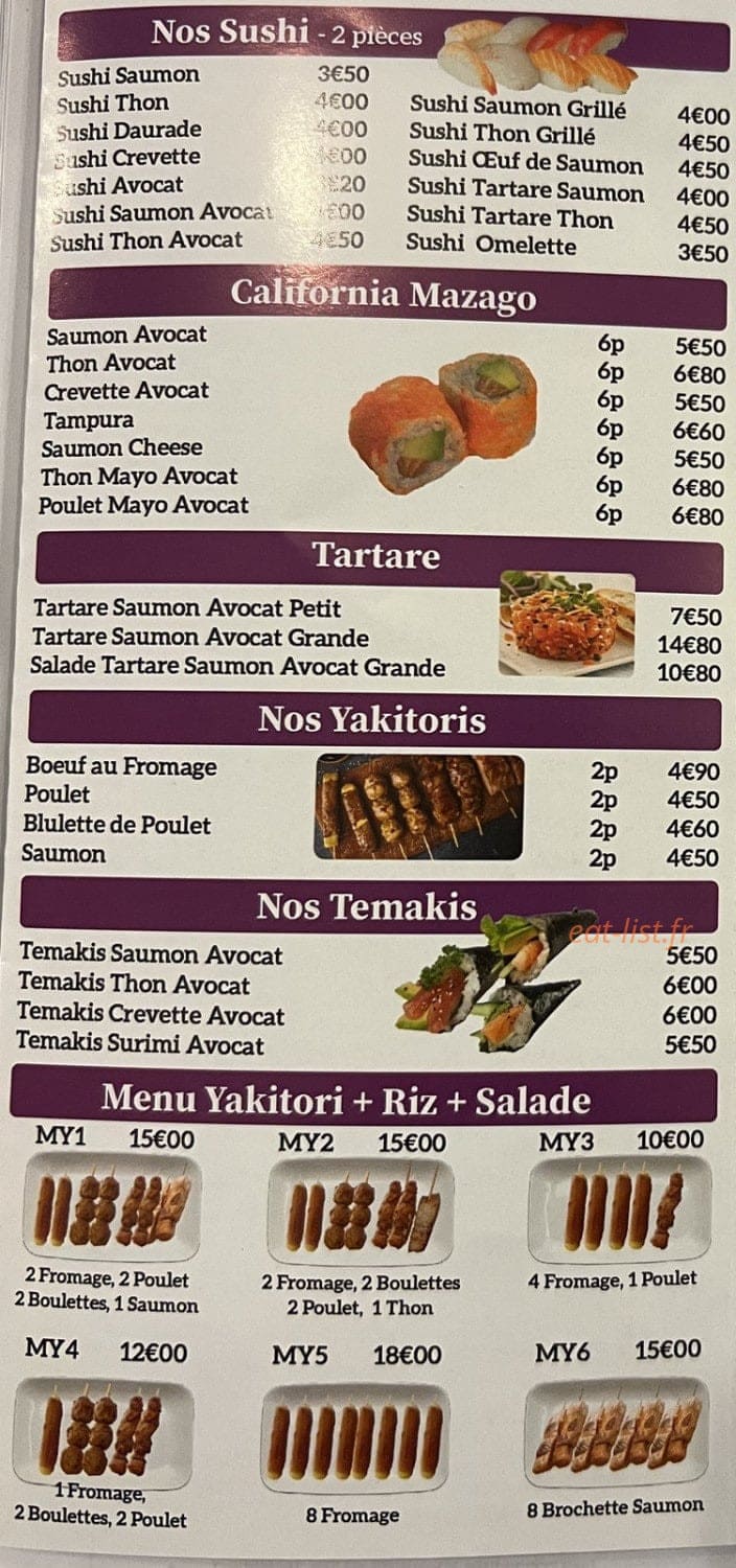 Sushi Sakura — carte page 5