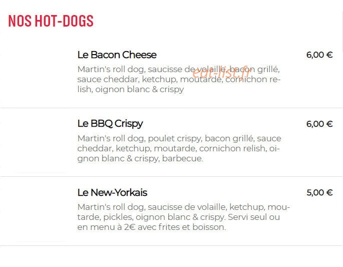 442 Burger — carte page 5