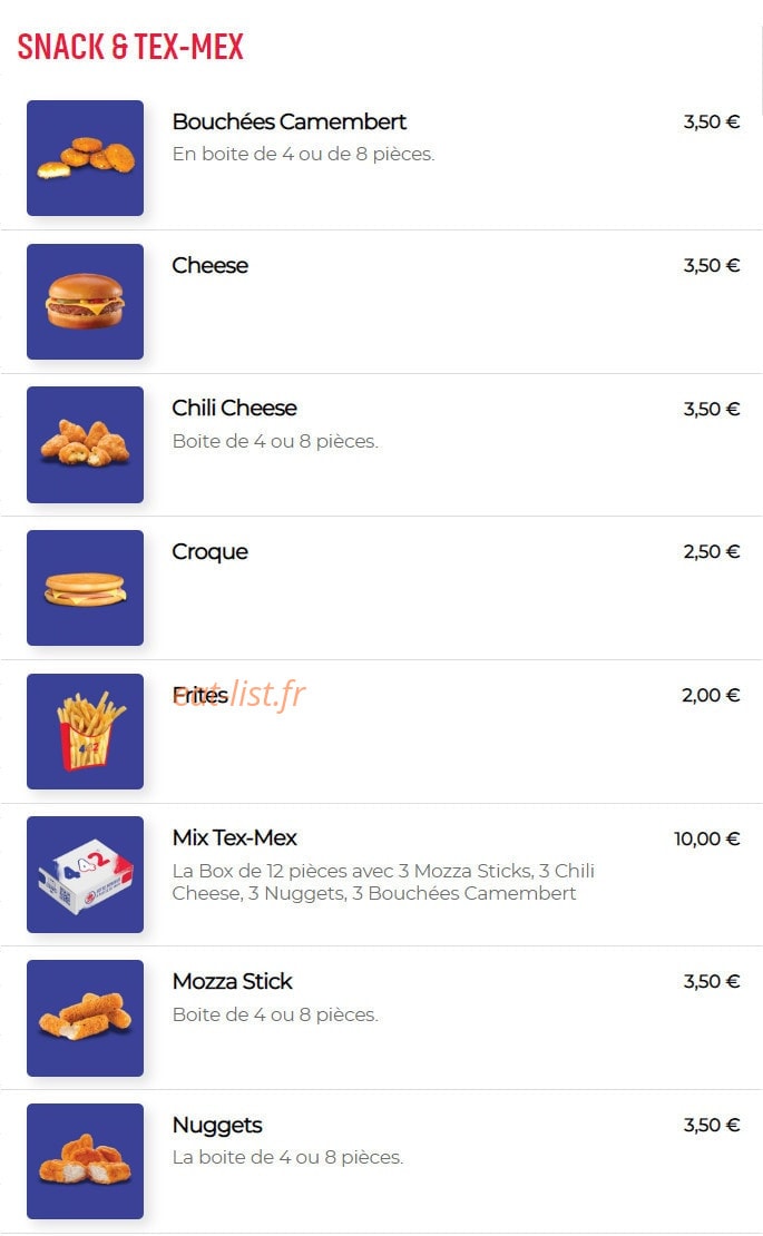 442 Burger — carte page 9