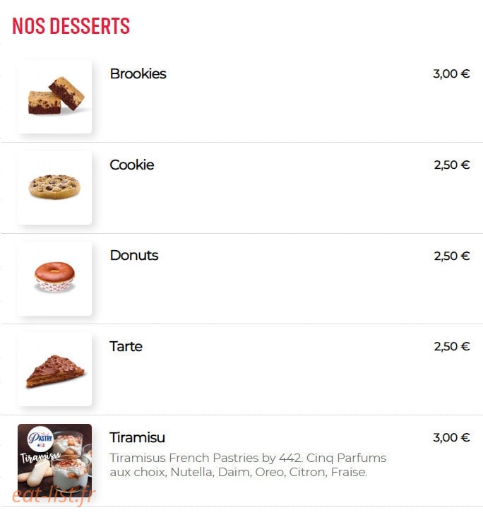 442 Burger — carte page 11