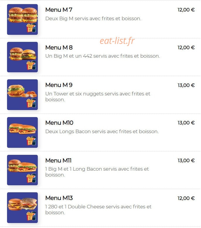 442 Burger — carte page 4