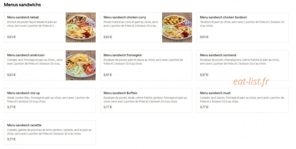 Full Food — carte page 3