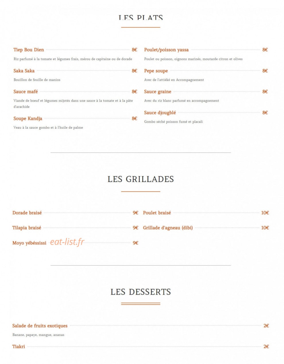 La Pajovic — carte page 2