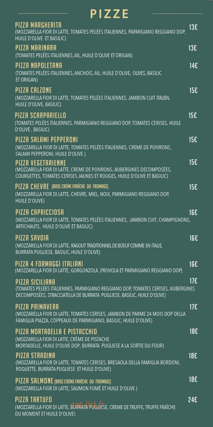 La Stradina — carte page 3