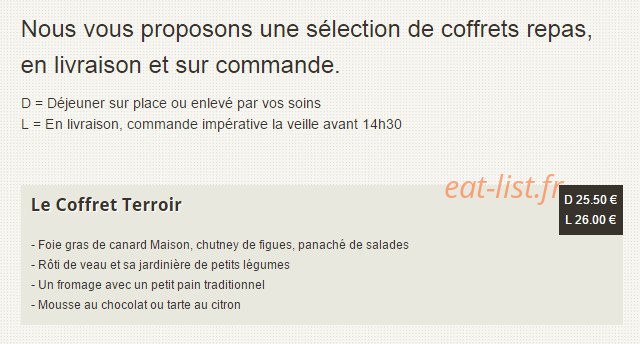 Le comptoir de la ferme — carte page 21