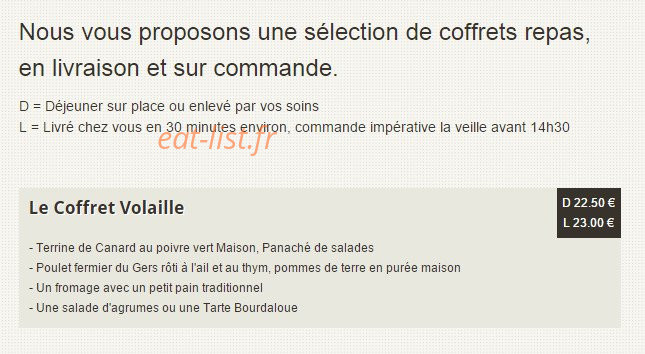 Le comptoir de la ferme — carte page 20