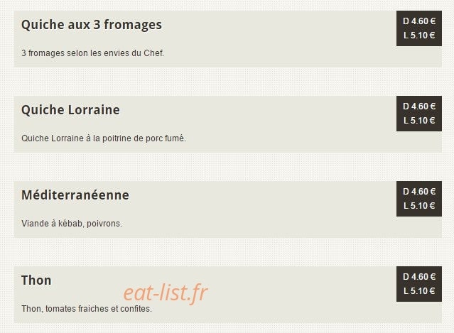 Le comptoir de la ferme — carte page 6