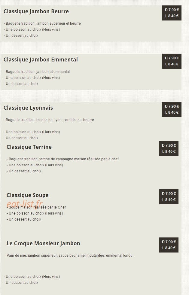Le comptoir de la ferme — carte page 13