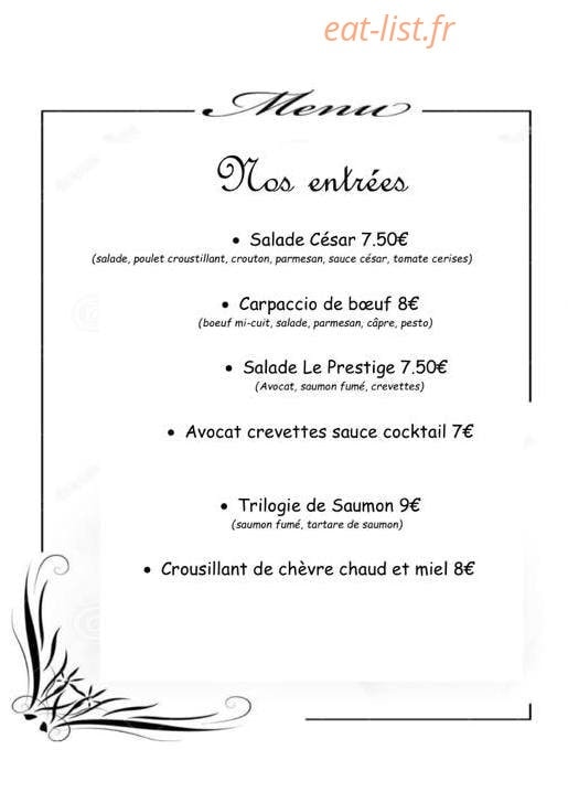 Le prestige — carte page 2