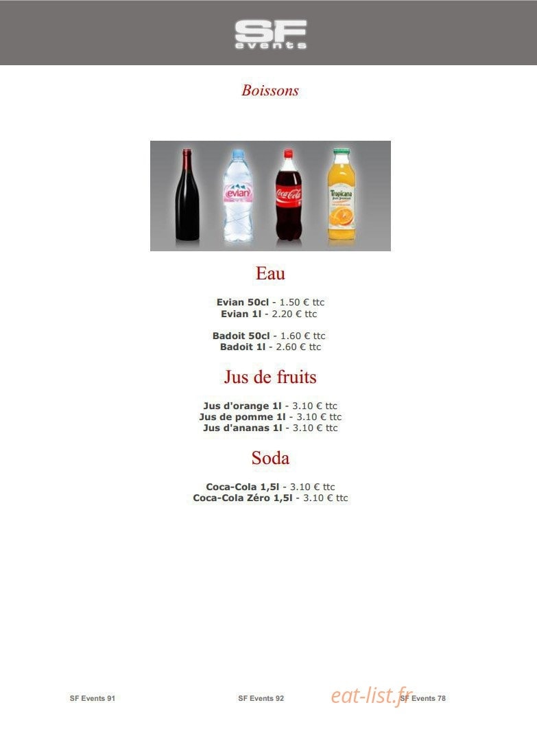 SF Events — carte page 35