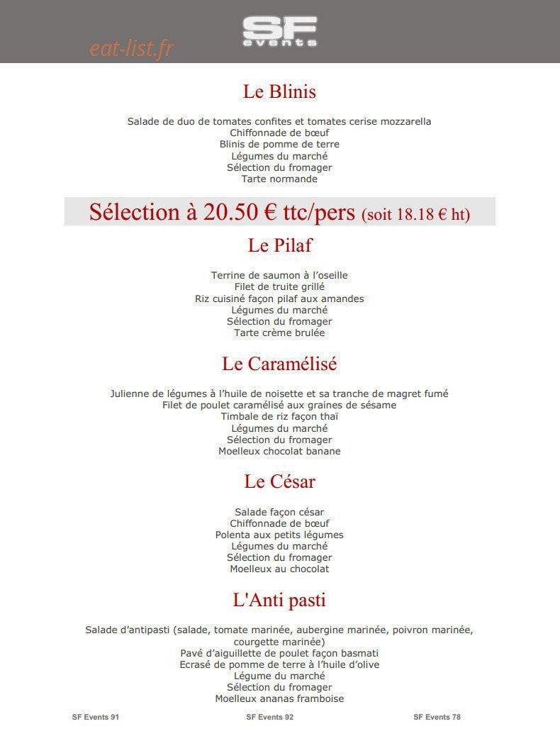 SF Events — carte page 3